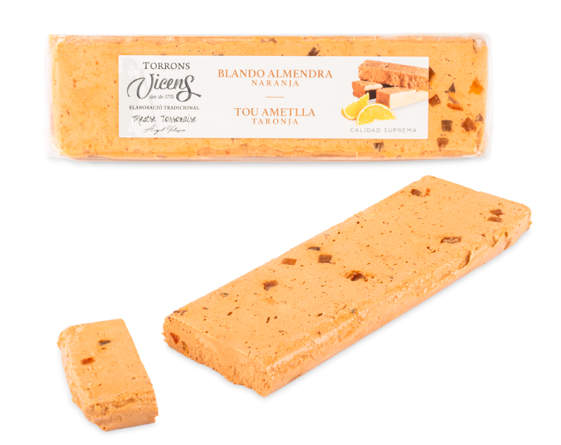 Turrón Blando de Almendra con Naranja 300g