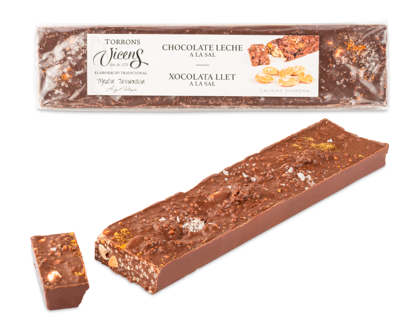 Salted milk chocolate nougat 250g