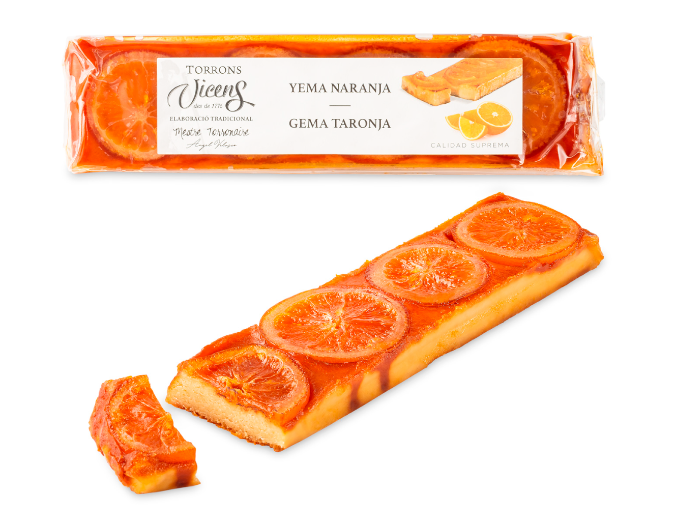 Turrón de Yema a la Naranja 300g