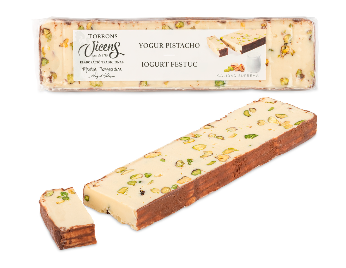 Nougat au yaourt et aux pistaches 300g