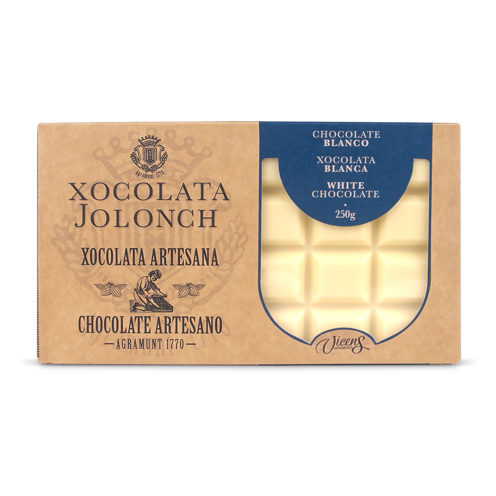 Estoig Xocolata Blanca Jolonch 250g