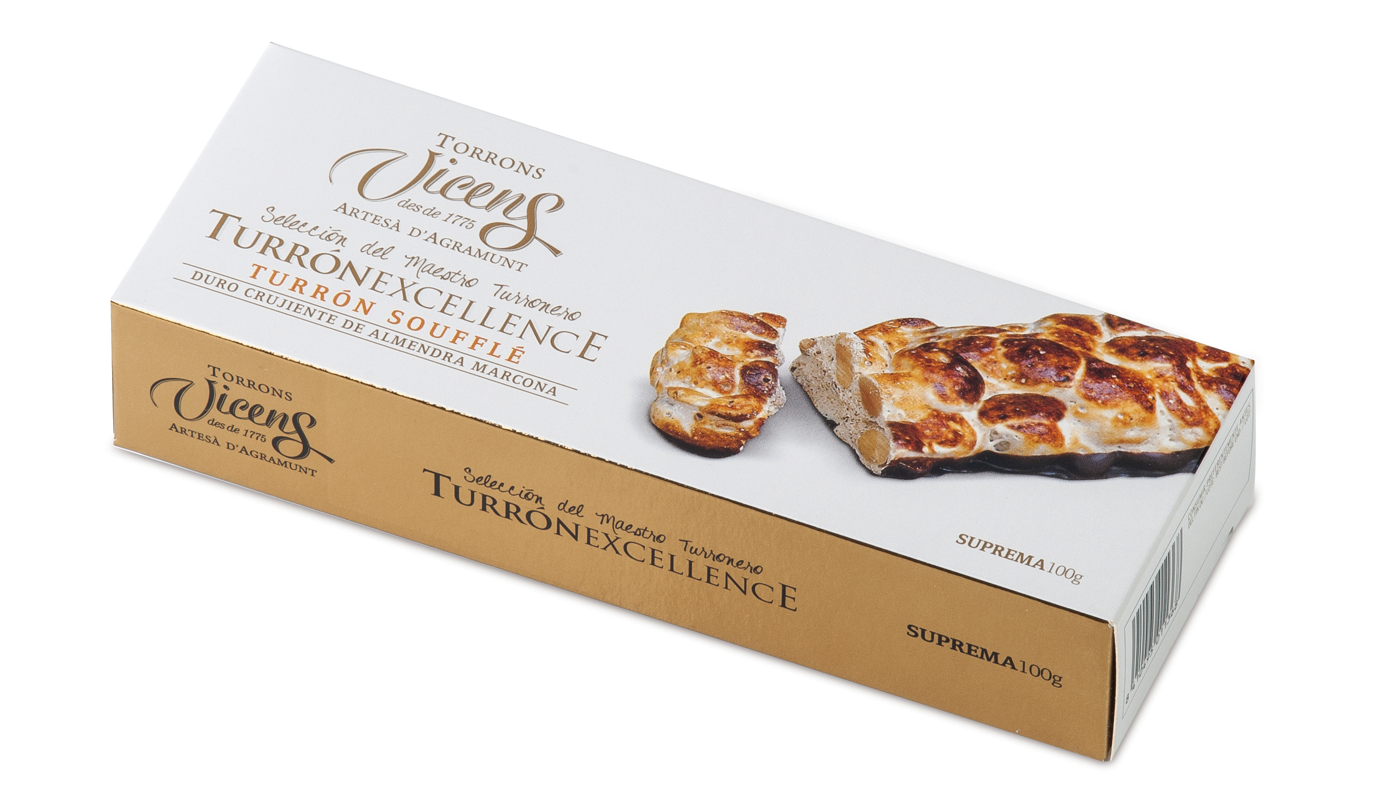 Nougat aux Amandes enrobée de Chocolat 100g Excellence