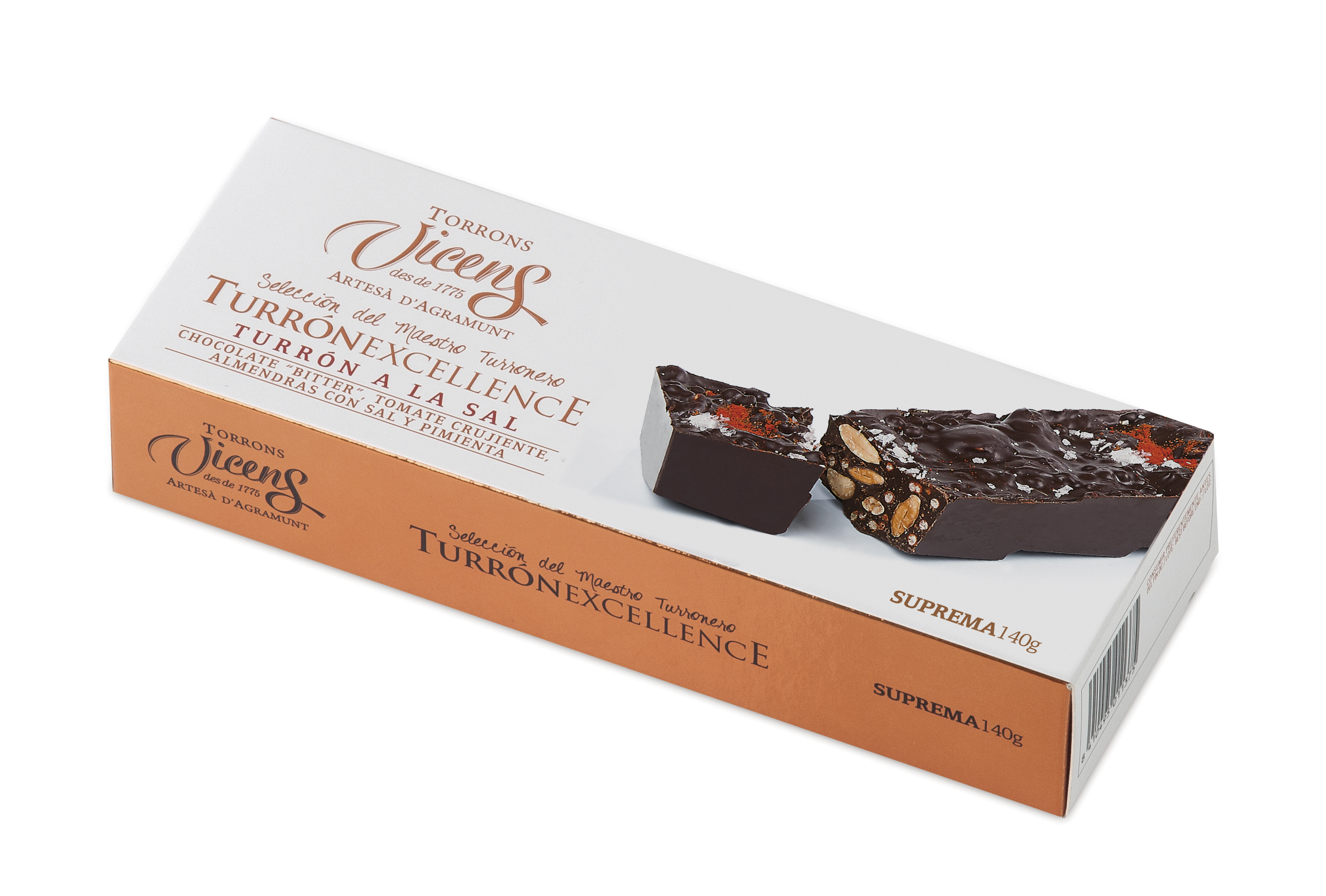 Salty Bitter Chocolate Nougat 140g Excellence