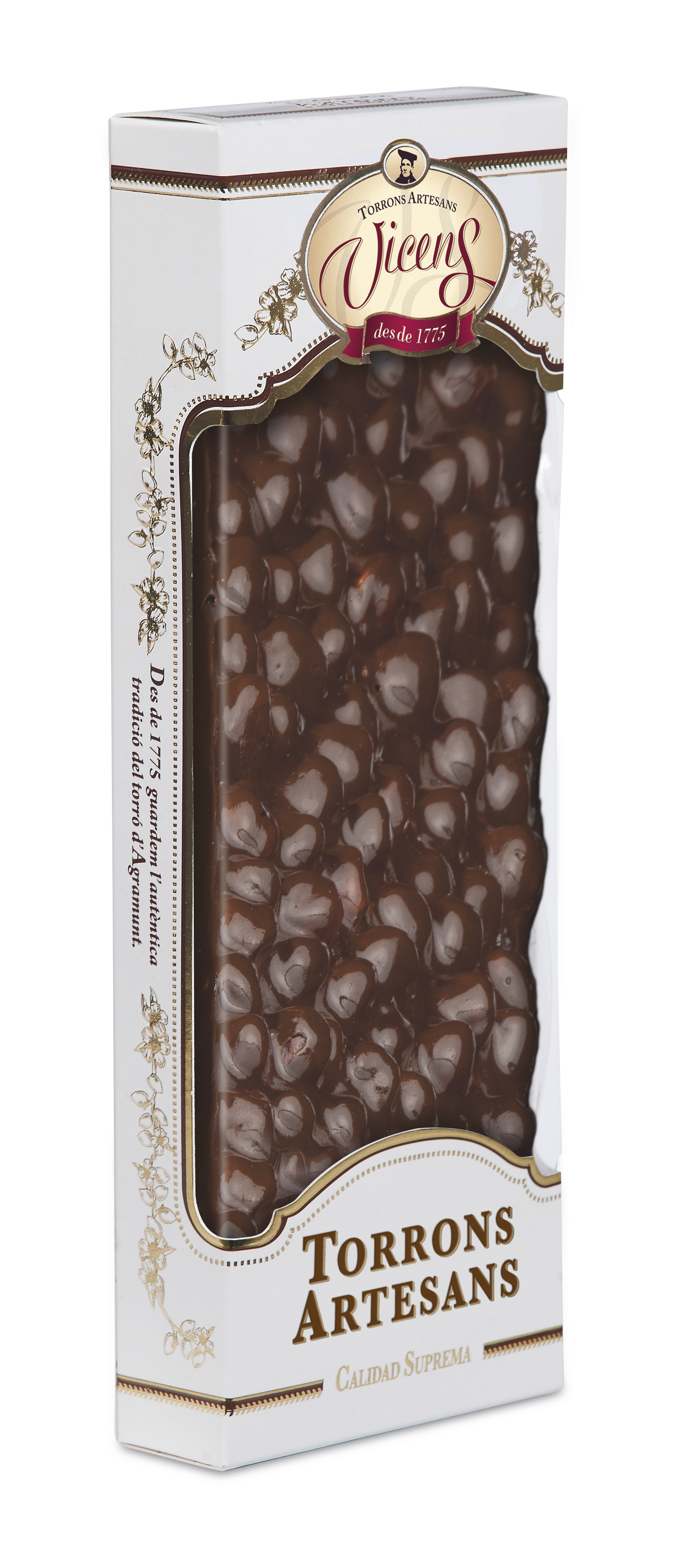 Nougat Gourmet de Chocolat Amer aux Noisettes 500g