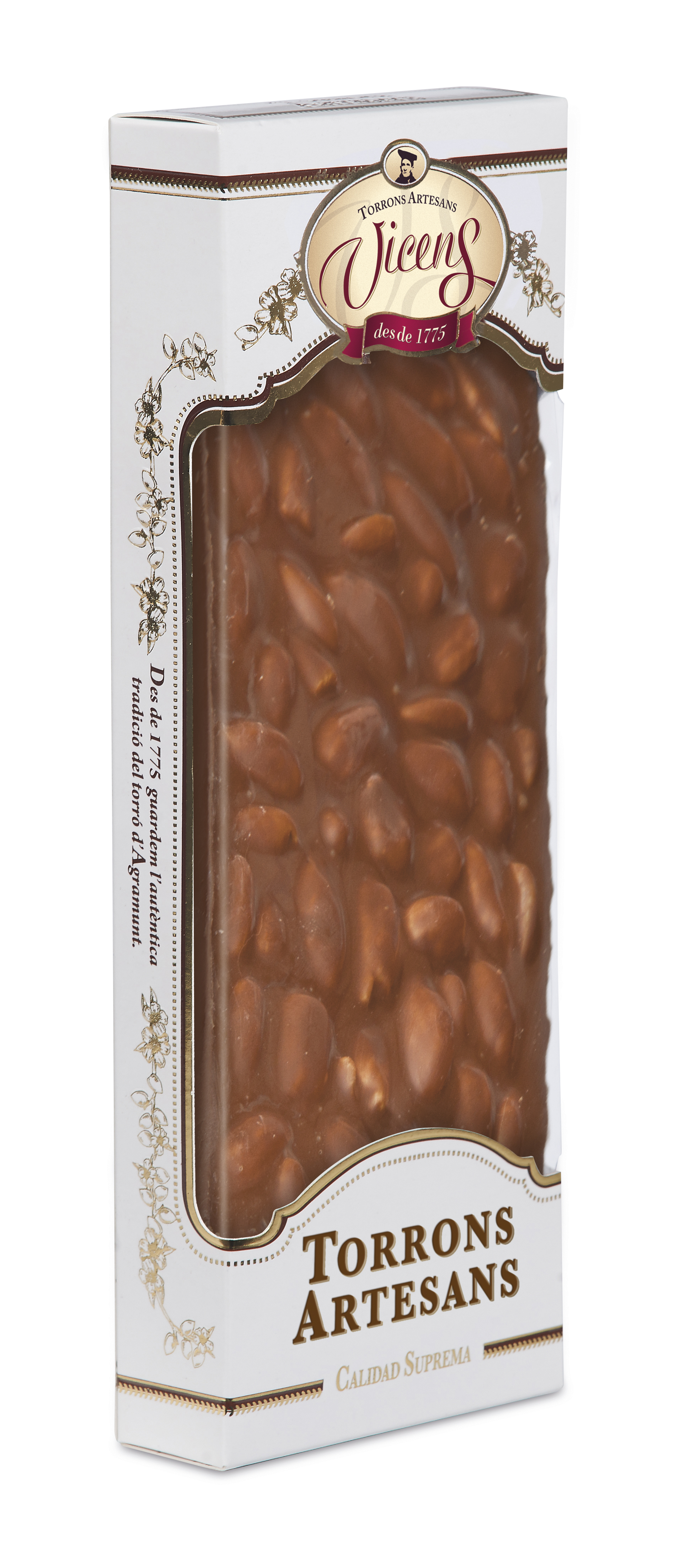 Turrón Chocolate Leche Almendra Gourmet 500g