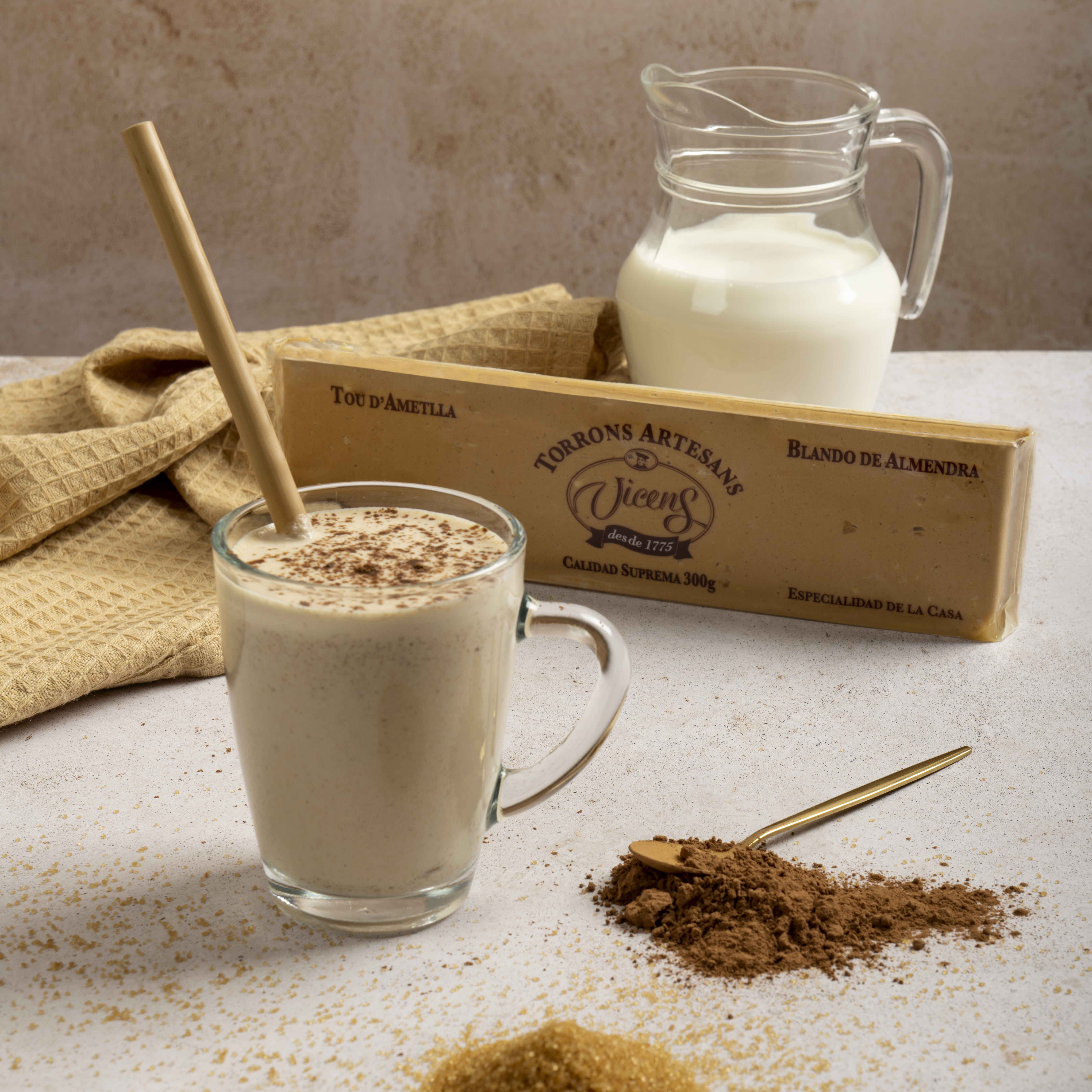 MILK-SHAKE CRÉMEUX AU NOUGAT ET AUX AMANDES