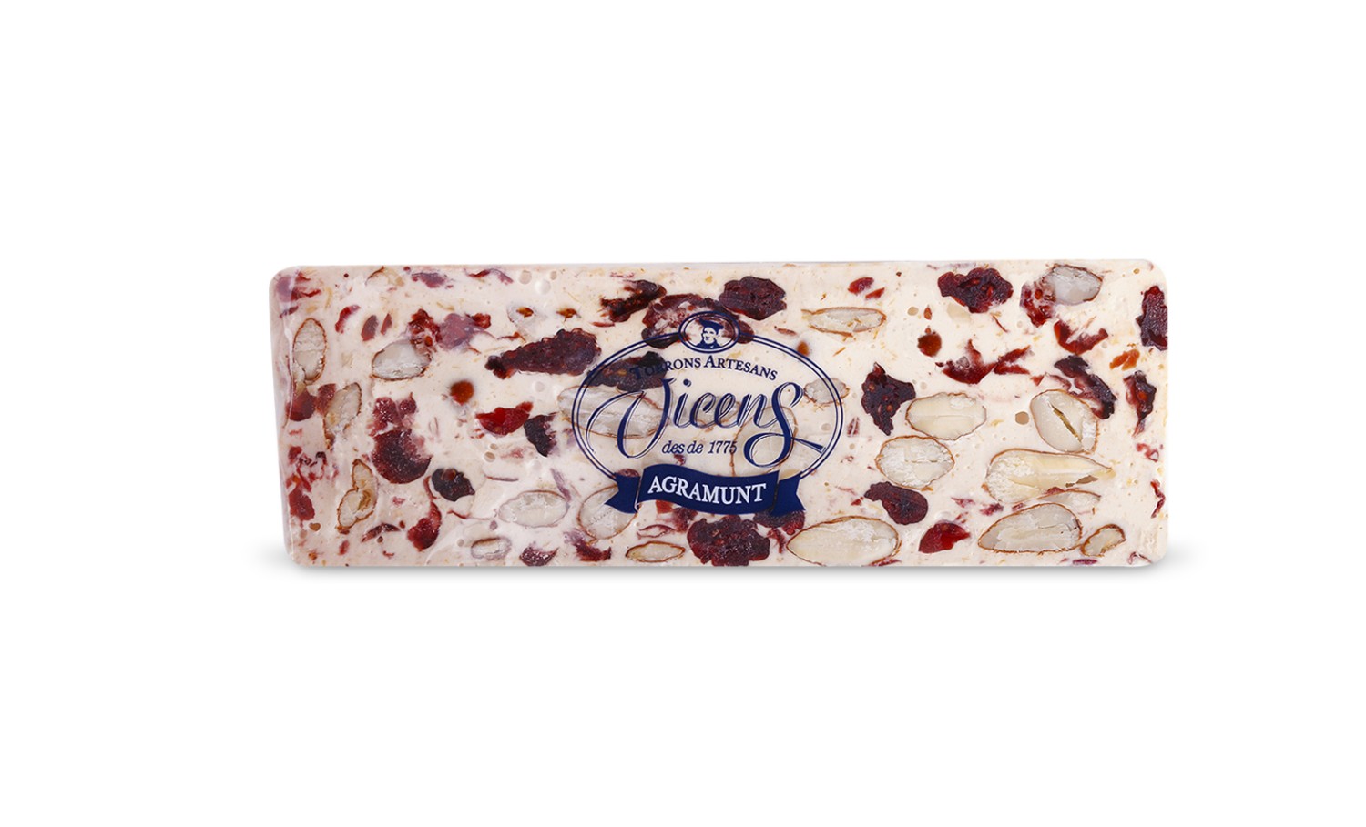 Nougat aux Amandes Semi-dur aux Canneberges 80g