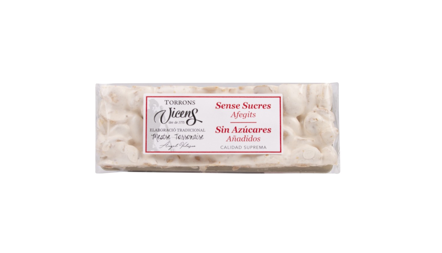 Hard Almond Nougat with Sweeteners 80g