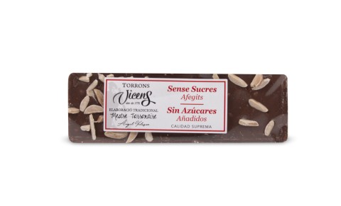 Turrón de Chocolate con Leche y Almendras con Edulcorantes 80g