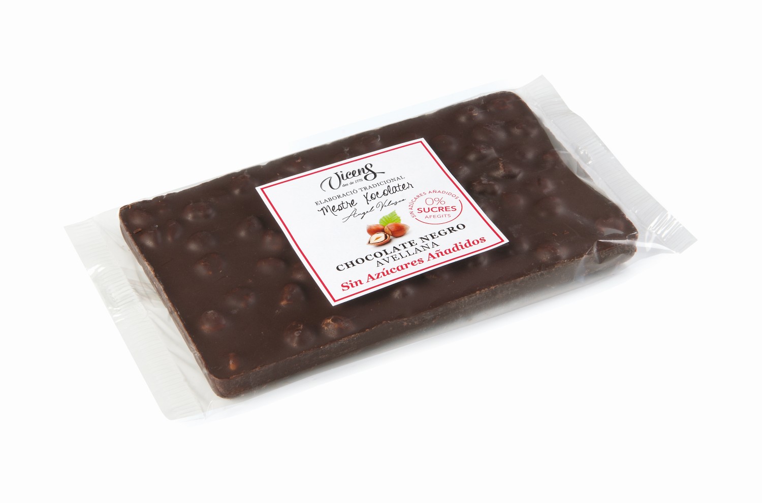 Bitter Chocolat Noisette avec Édulcorants 200g