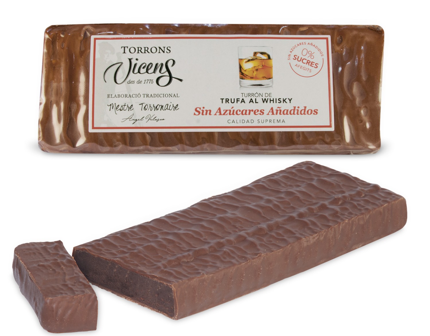 Nougat de truffe au whisky avec Édulcorants 250g