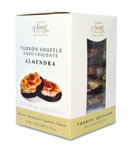 Caja tortita soufflé almendra (base chocolate) 5x30g Gourmet