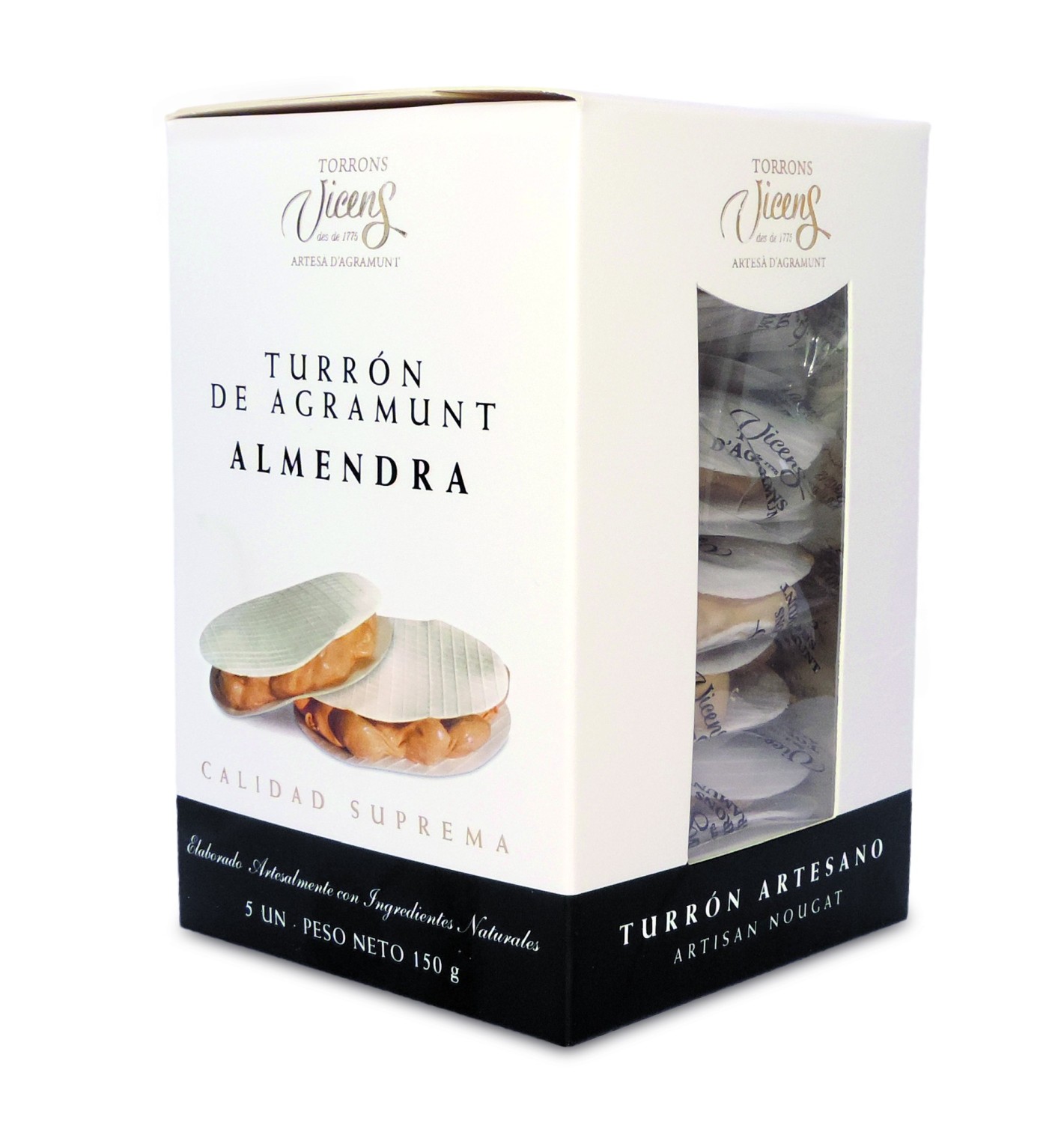 Agramunt Almond Round Cake Nougat Box 5x30g Gourmet