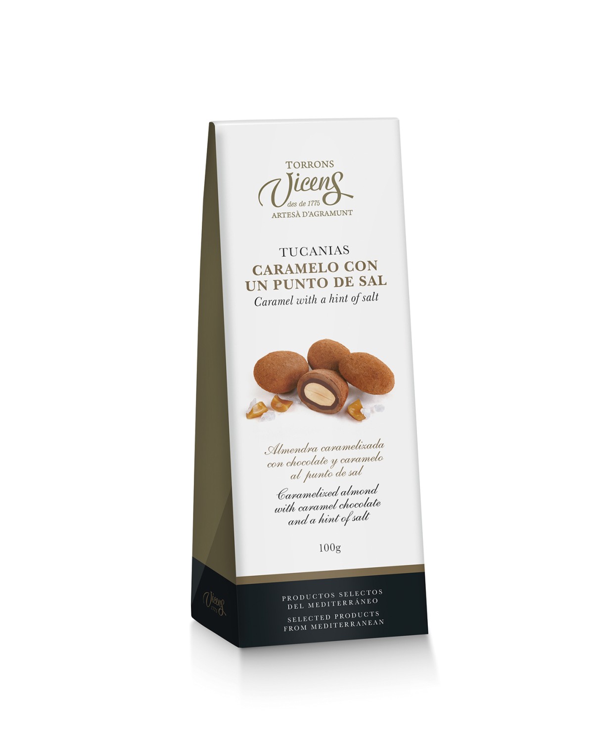 Amandes Carmelisées au Sal Tucanias Étui 100g