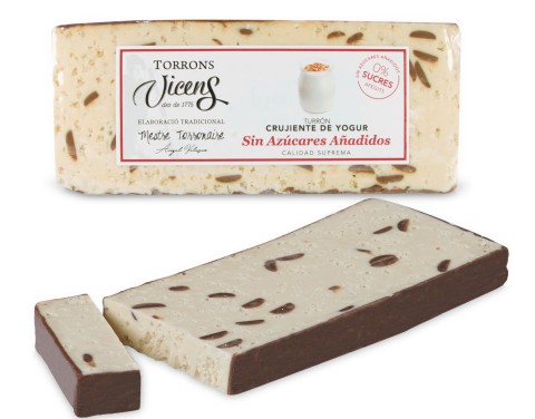 Crispy Yogurt Nougat with Sweeteners 250g