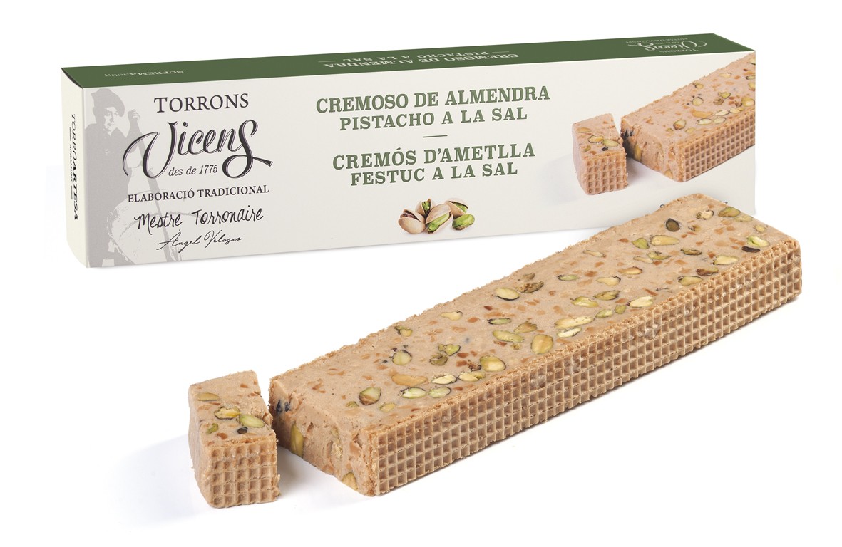 Creamy Almond and Salted Pistachio Nougat 300g Case