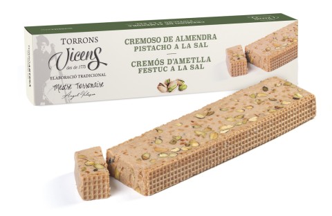 Turrón Cremoso de Almendra con Pistacho a la Sal 300g Estuche