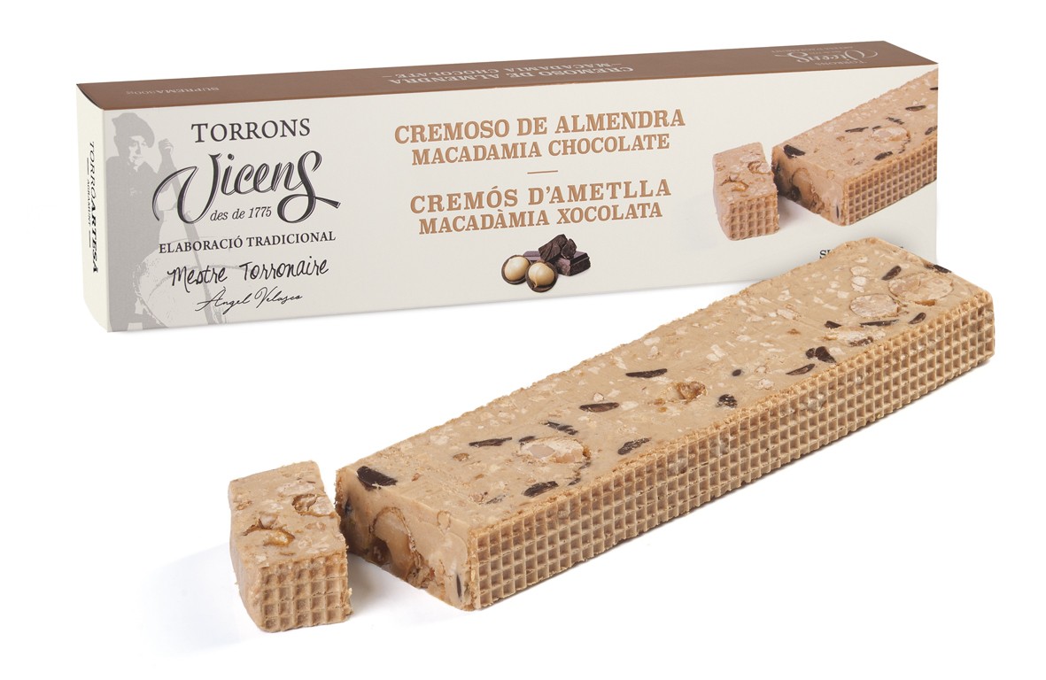 Turrón Cremoso de Almendra con Macadamia y Chocolate 300g Estuche