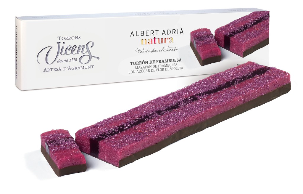 Turrón de Frambuesa Adrià Natura 300g