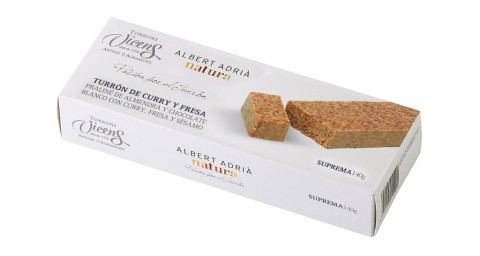 Curry and Strawberry Nougat Adria Natura 140g