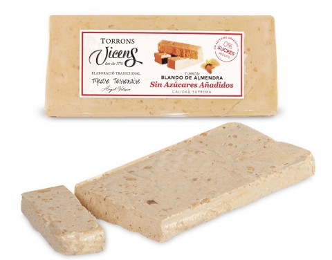 Soft Almond Nougat with Sweeteners 250g