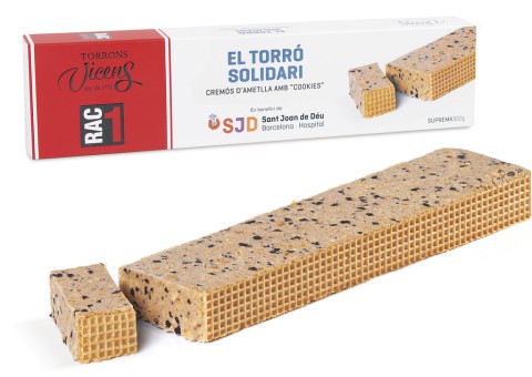 Turrón Solidario RAC1 Cremoso de Almendras en Estuche