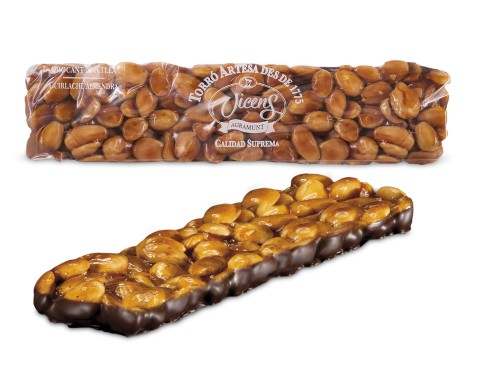 Nougat de guirlache au Chocolat et amandes 300g 