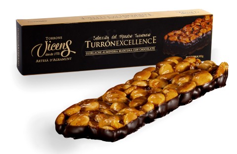 Turrón Guirlache Almendra con Chocolate 300g Excellence