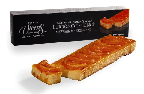 Turrón de Yema Quemada a la Naranja 300g Excellence