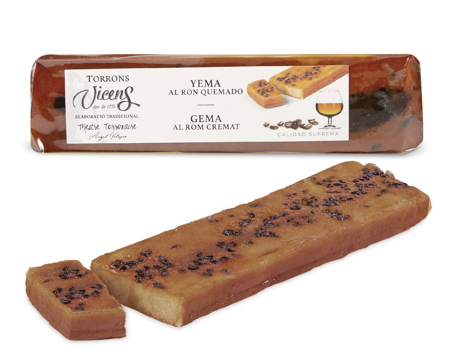 Turrón de Yema al Ron Quemado 300g