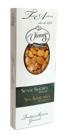 Nougat de Guirlache et d'Amandes avec Édulcorants Sans sucre Gourmet 200g