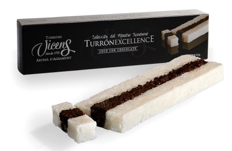 Turrón de Coco con Chocolate 300g Excellence