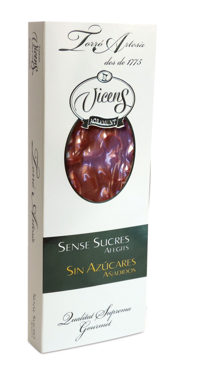 Milk Chocolate Almond Nougat with Sweeteners Gourmet 250g