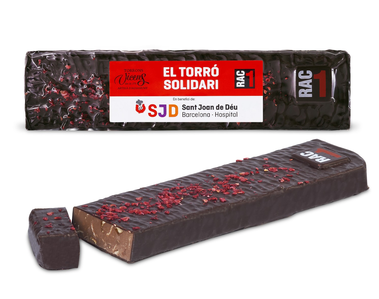 Nougat Solidaire RAC1 Praliné aux noisettes 300g