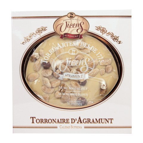 Tarte mendiants Chocolat Blanc et Noix 200g Gourmet