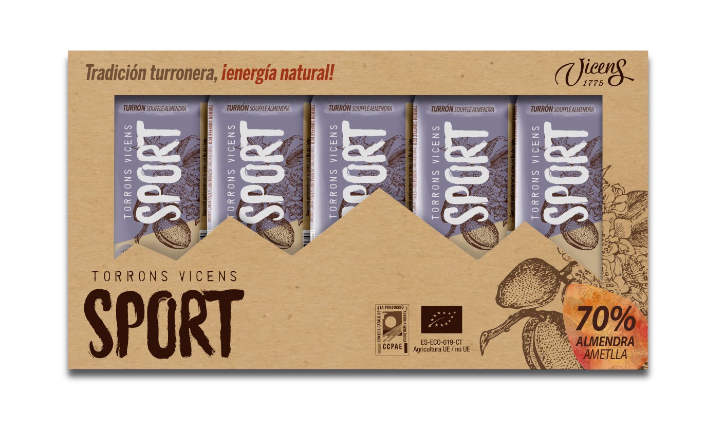 Pack 5 Turrones Soufflé de Almendra Eco 20g