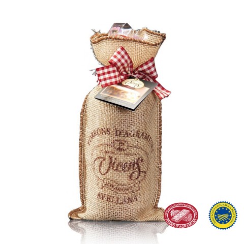 Turrón de Agramunt con Avellana en Saquito Gourmet 300g