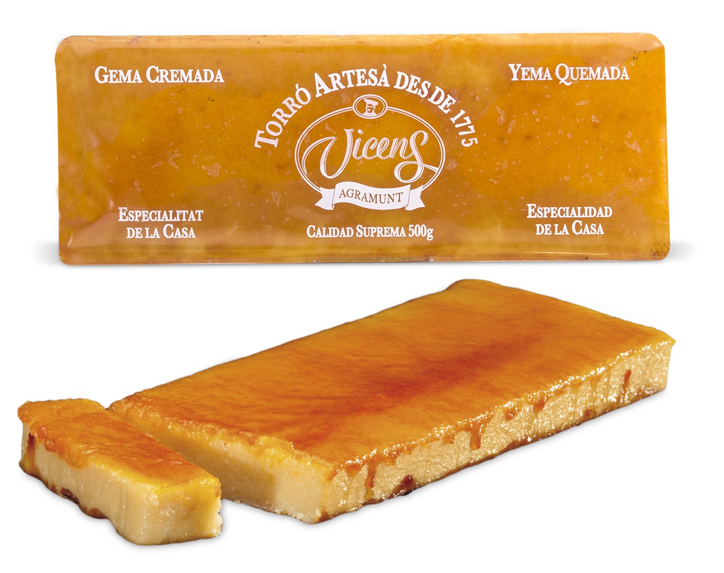 Turrón de Yema Quemada 500g