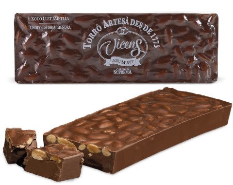 Nougat de Chocolat au Lait aux Amandes 500g