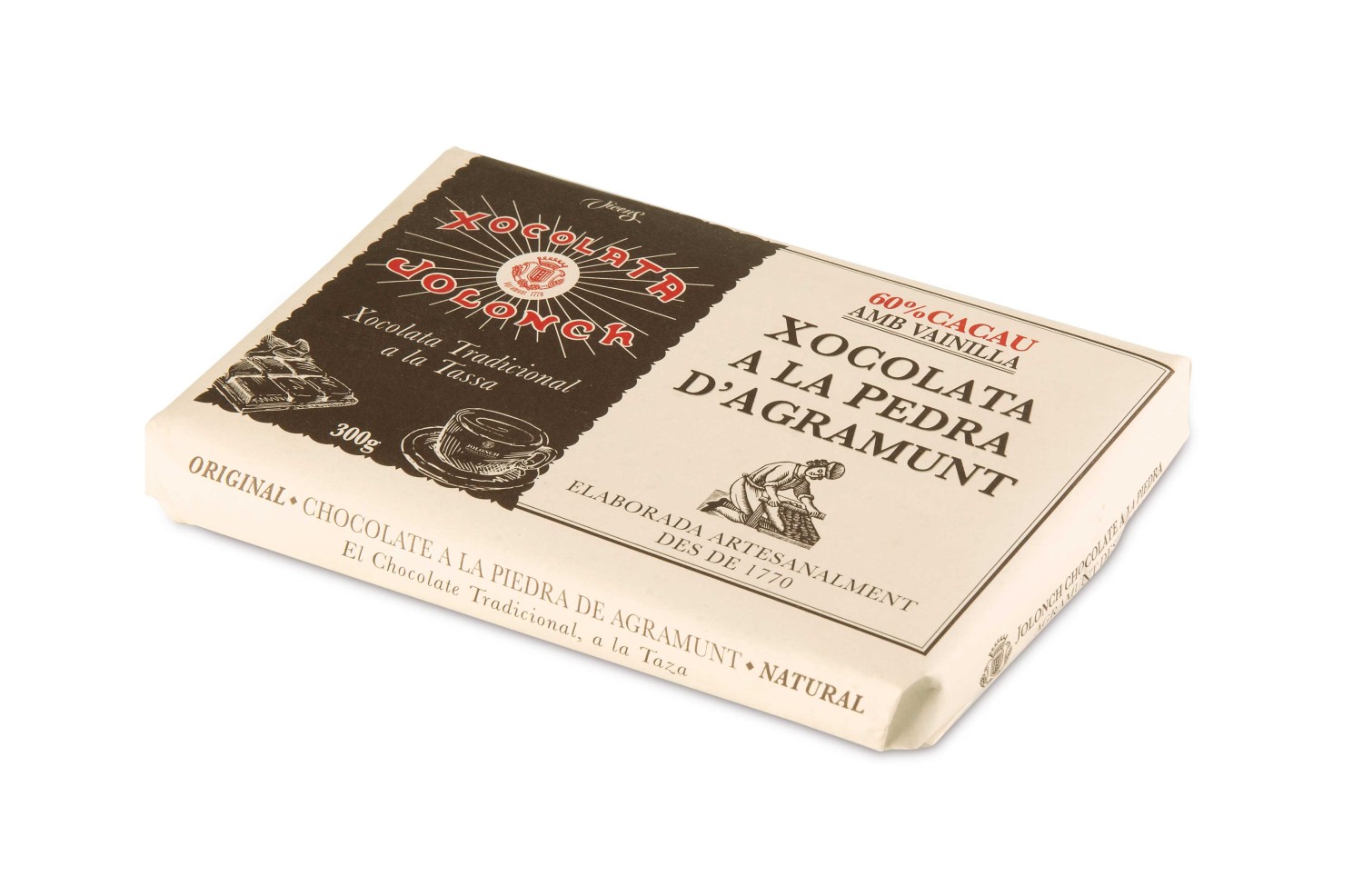 Xocolata a la Pedra Jolonch 60% cacau amb vainilla 300g