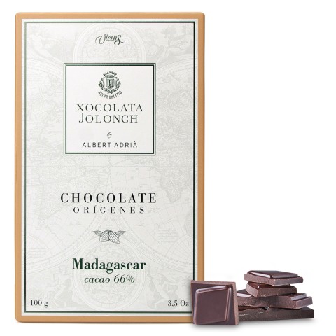 Chocolat Noir Cacao 66% Origine Madagascar 100g