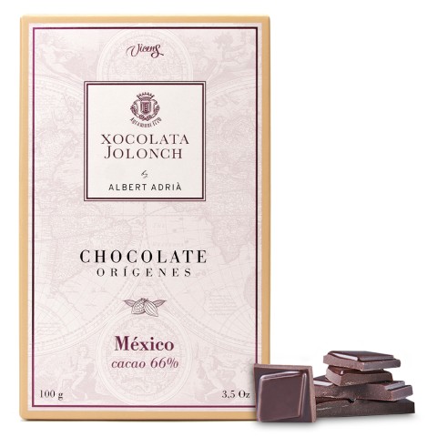 Chocolate Negro 66% Cacao Orígenes México 100g
