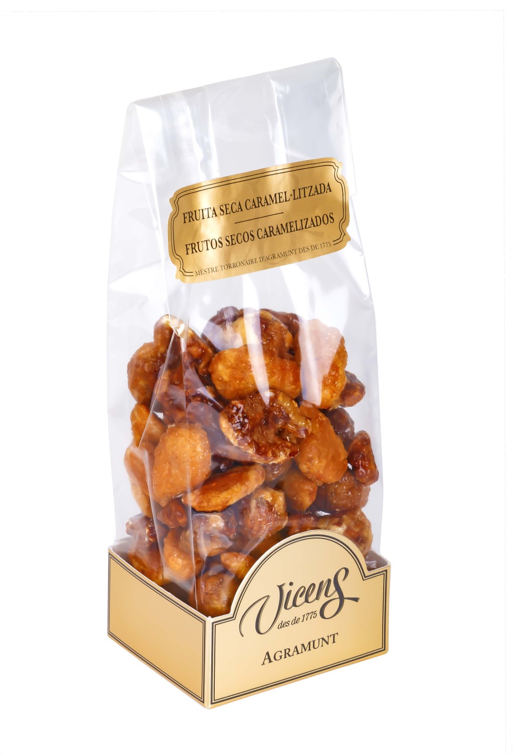 Surtido de Frutos Secos Caramelizados en Bolsa 120g