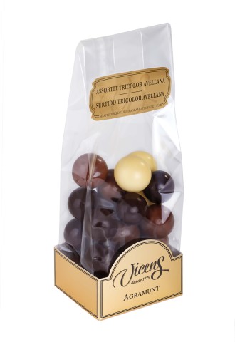 Swiss Tricolour Hazelnut Assortment Bag 120g