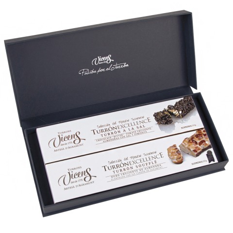 Excellence 2 Nougat Case 300g - Salted Nougat and Soufflé