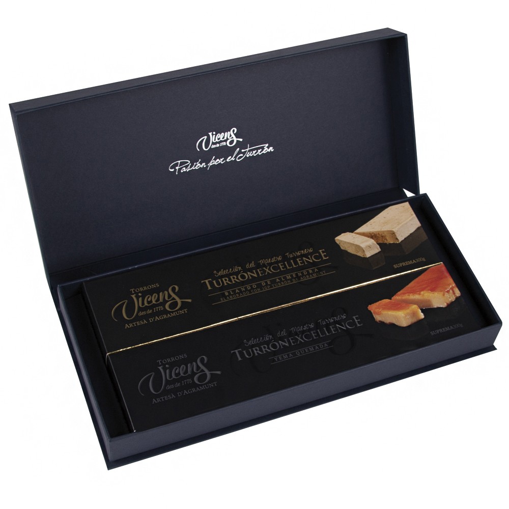 Estoig 2 Torrons Excellence 300g - Tou i Crema Cremada