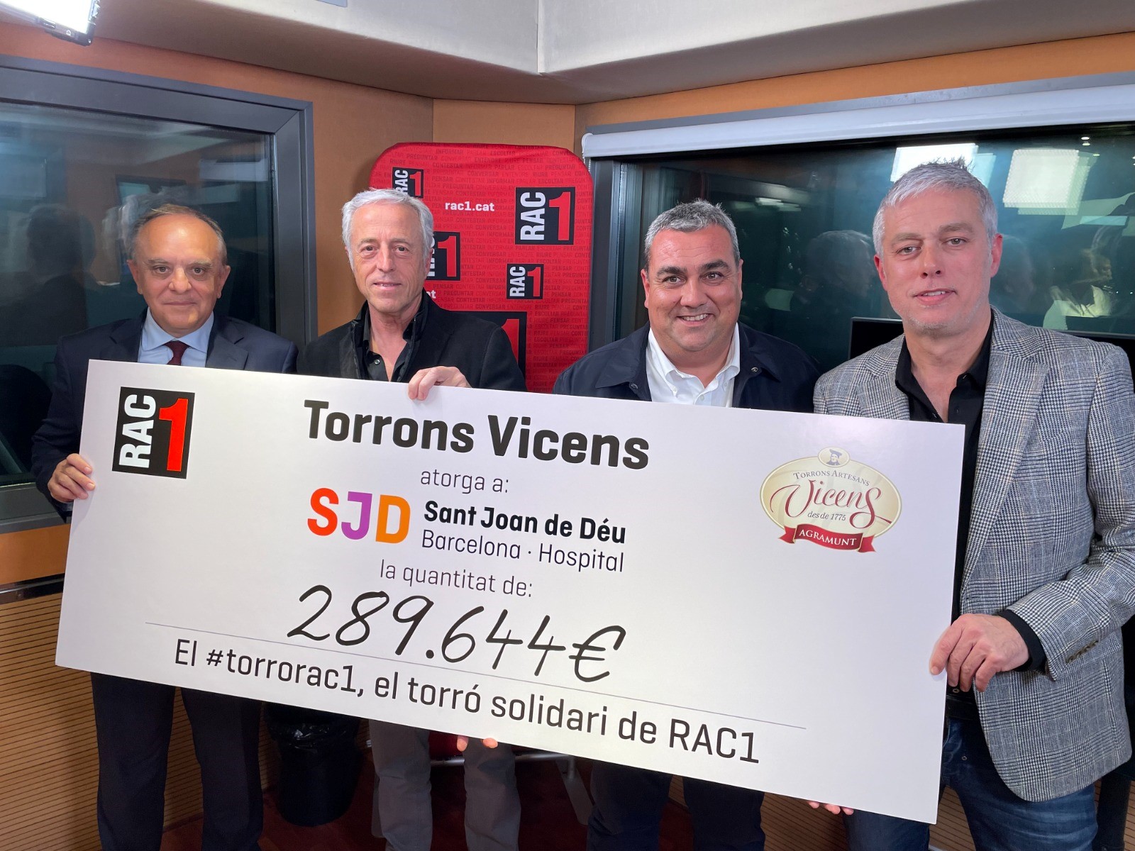  El Torró Solidari de RAC1 es torna a superar, amb 289.644 euros recaptats per a les malalties infantils minoritàries.