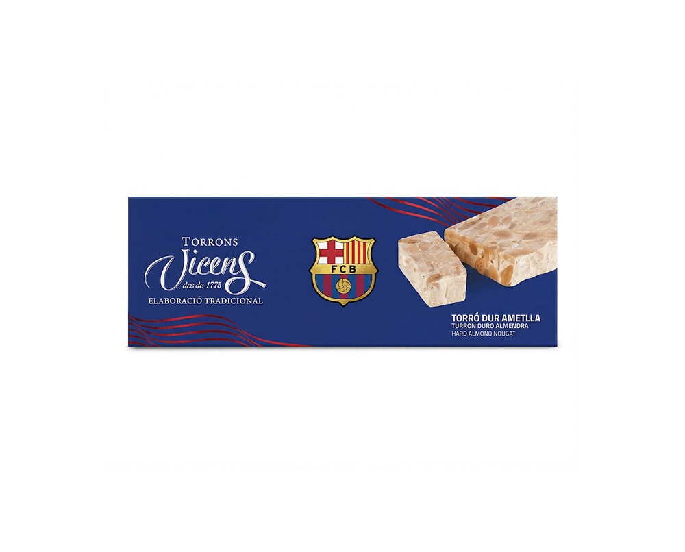 Turrón Duro de Almendra en estuche © FC Barcelona 150g