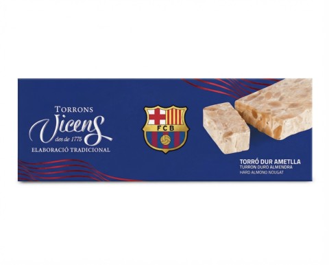 Turrón Duro de Almendra en estuche © FC Barcelona 150g