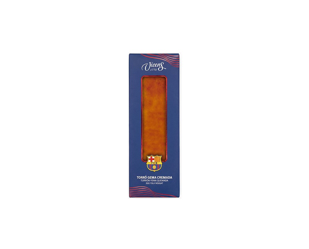 Turrón de Yema Quemada en estuche © FC Barcelona 80g